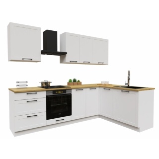 Zestaw mebli kuchennych ADELE 2.60 / 1.70 kolor biały mat