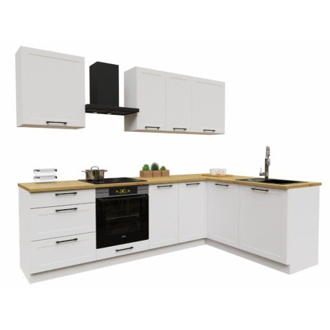 Zestaw mebli kuchennych ADELE 2.60 / 1.70 kolor biały mat
