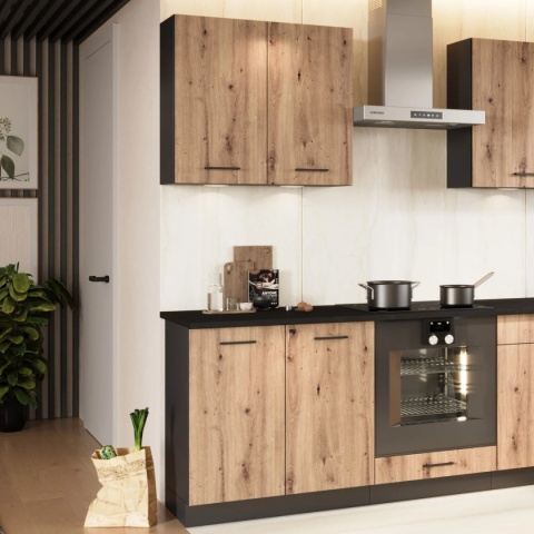 Zestaw mebli kuchennych ANIKA 2.00 / 2.60 kolor dąb artisan