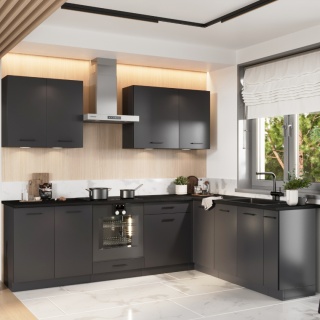 Zestaw mebli kuchennych ANIKA 2.00 / 2.60 kolor grafit