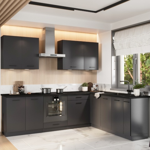 Zestaw mebli kuchennych ANIKA 2.00 / 2.60 kolor grafit