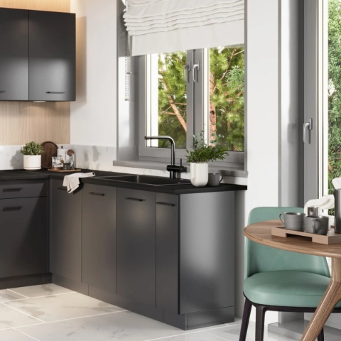 Zestaw mebli kuchennych ANIKA 2.00 / 2.60 kolor grafit