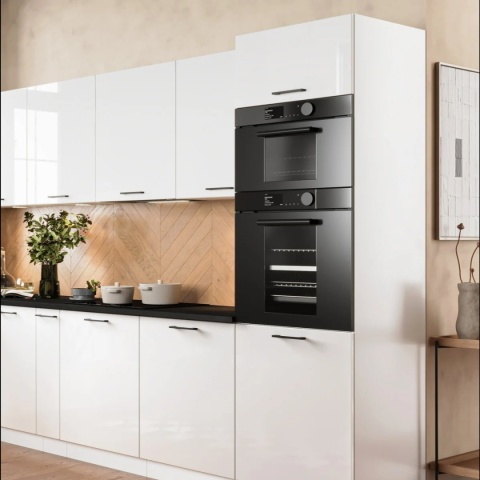 Zestaw mebli kuchennych DENIS 2.60 / 1.70 kolor biały połysk