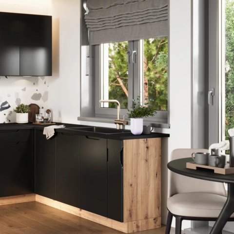 Zestaw mebli kuchennych ISABEL 2.00 / 2.60 kolor czarny groszek