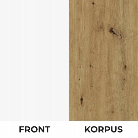 Front do zmywarki 60 cm panel odkryty GIANNA biała alaska