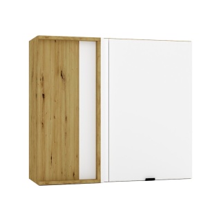 Szafka kuchenna górna 80 cm narożna GIANNA biała alaska