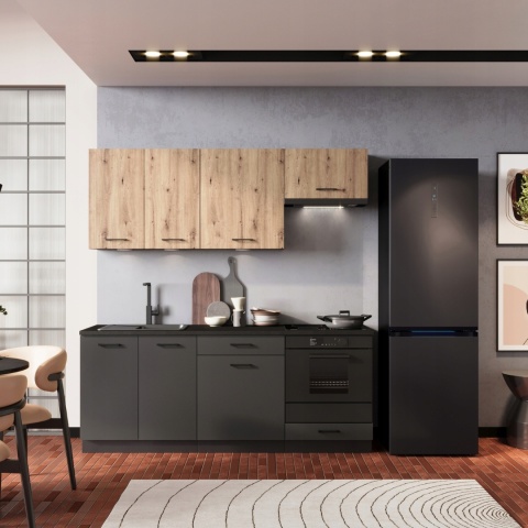 Szafka kuchenna dolna 80 cm z półką ANIKA dąb artisan