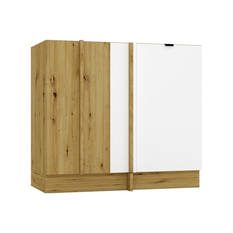 Szafka kuchenna dolna narożna 90 cm GIANNA biała alaska