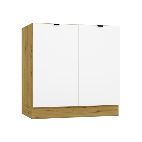 Szafka kuchenna dolna zlewowa 80 cm GIANNA biała alaska